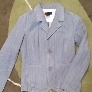 Vintage Diesel  Light Blue Textured Denim Jacket